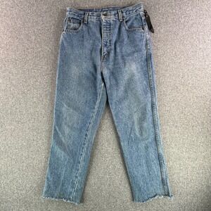 Boulet Jeans Women 32 JEA060 Blue High Rise Raw Hem Straight Denim Canada